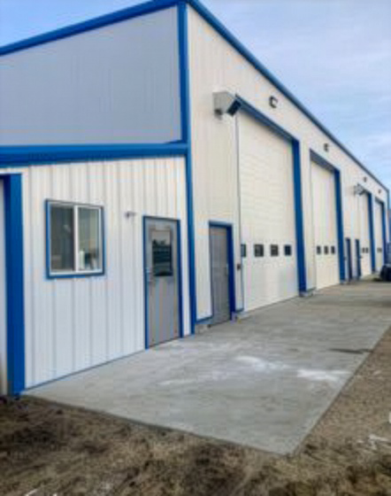 Newly built shop for City Soil Services in Edmonton, wired by Lazo Electric